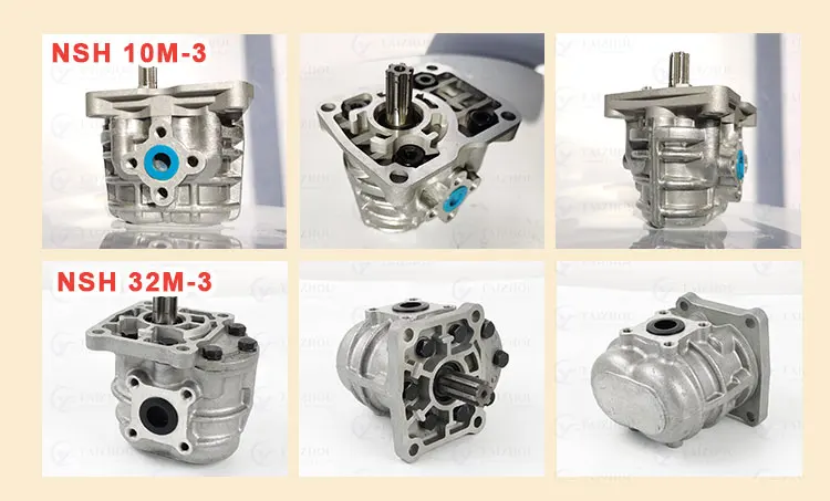 low noise 2.5t hydraulic tractor gear pump, Russia nsh 100v-3 for moaz 7505 6014 4048 546p tractors mtz hydraulic pump