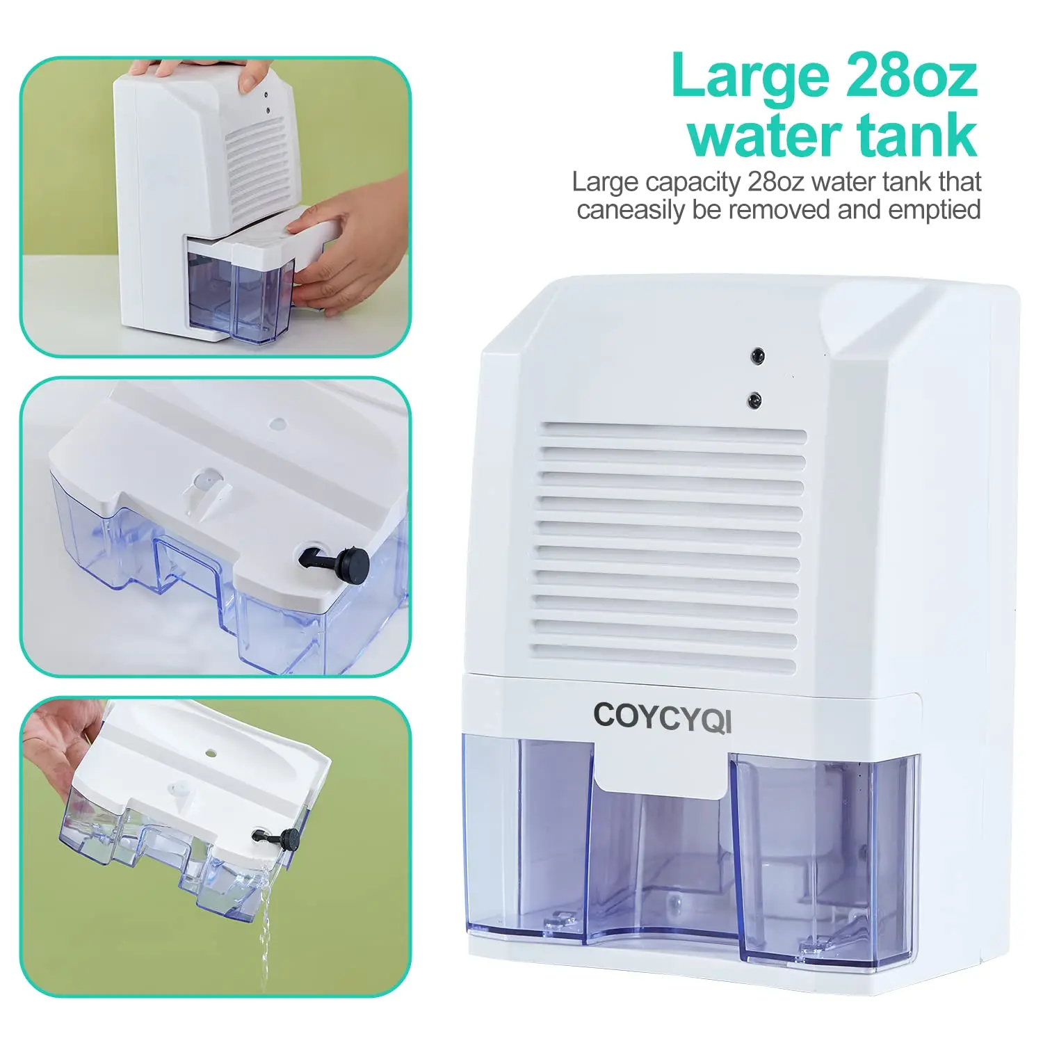 USB Semiconductor Peltier Technology Mini portable design air dehumidifier home 800ml mini dehumidifier home