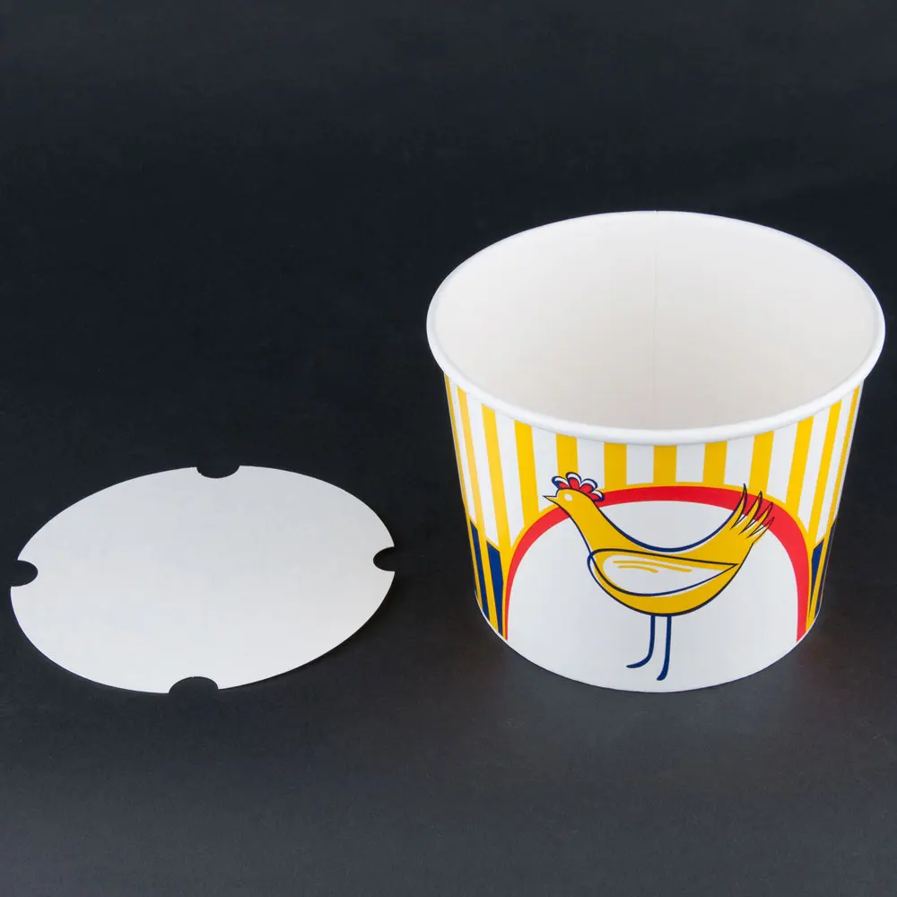 64oz Fried Chicken Bucket with Paper Lid