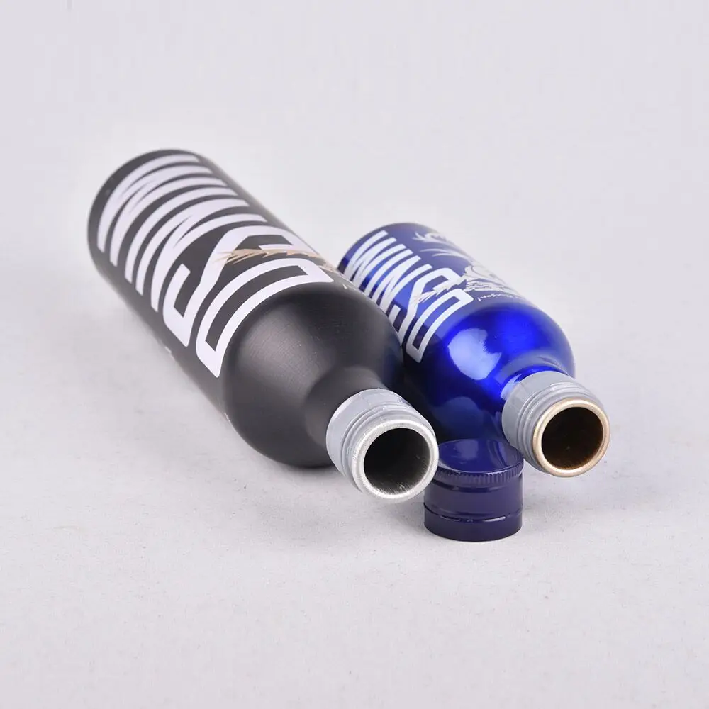 350-1000ml Factory Direct Sell Aluminum Bottles for Flavored Water Liquor Beverage Aluminum Wine Bottle wholesale