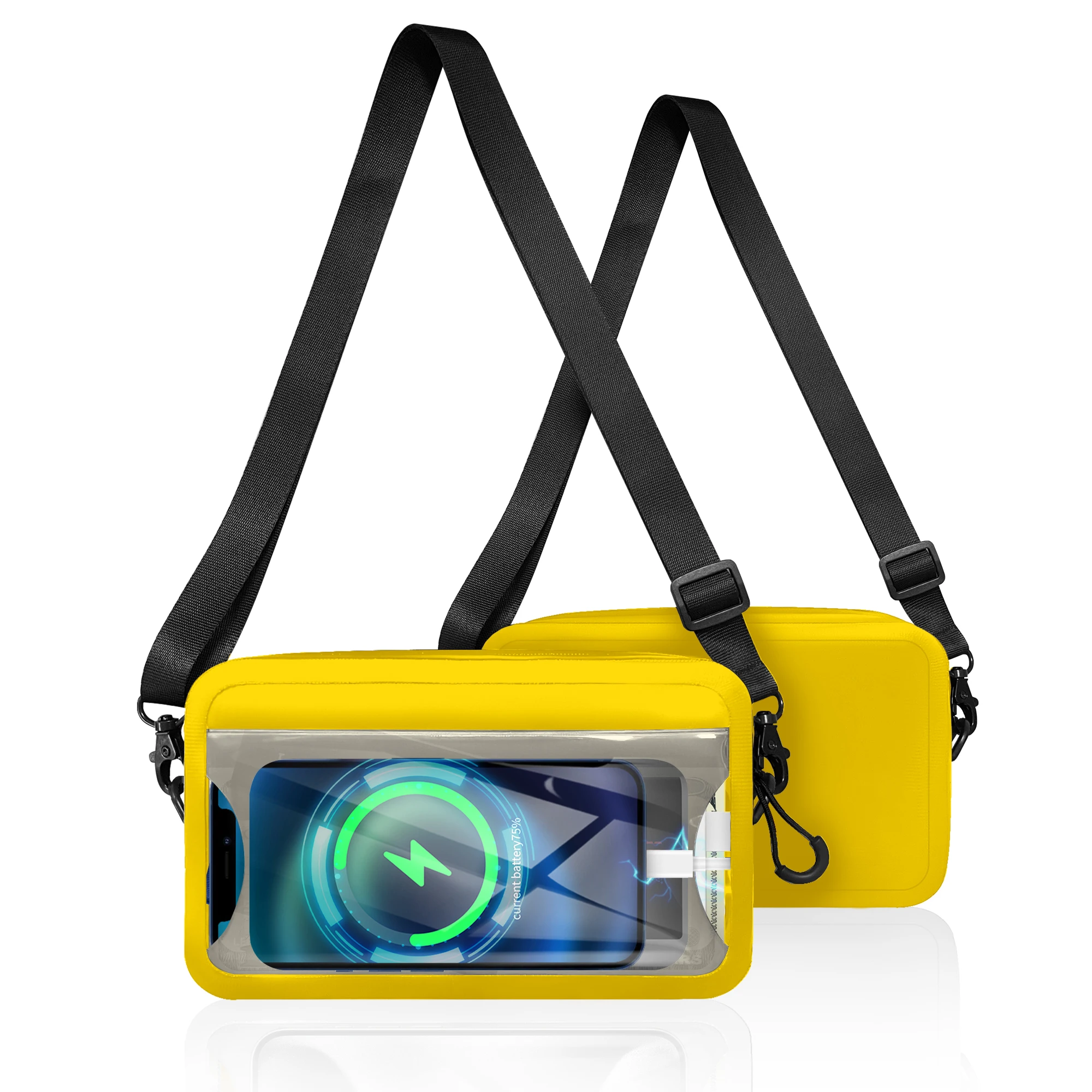 Factory Price Waterproof Waist Bag PVC Durable Fanny Pack With Touchscreen Compatible Phone Compartment