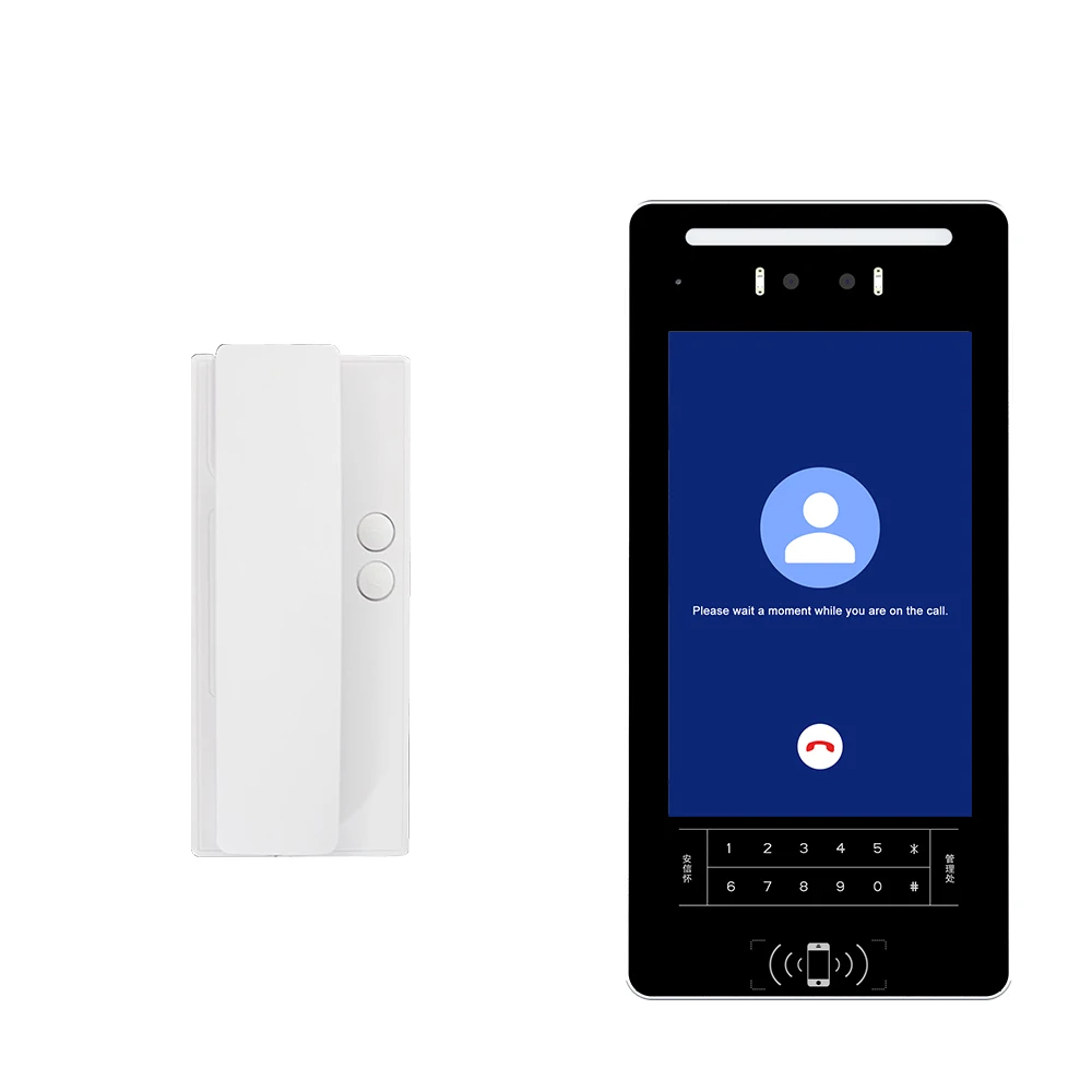 Ethernet 4G Wireless SIP 10 INCH  face recognition video intercom access control systems apartment video door phone VF711