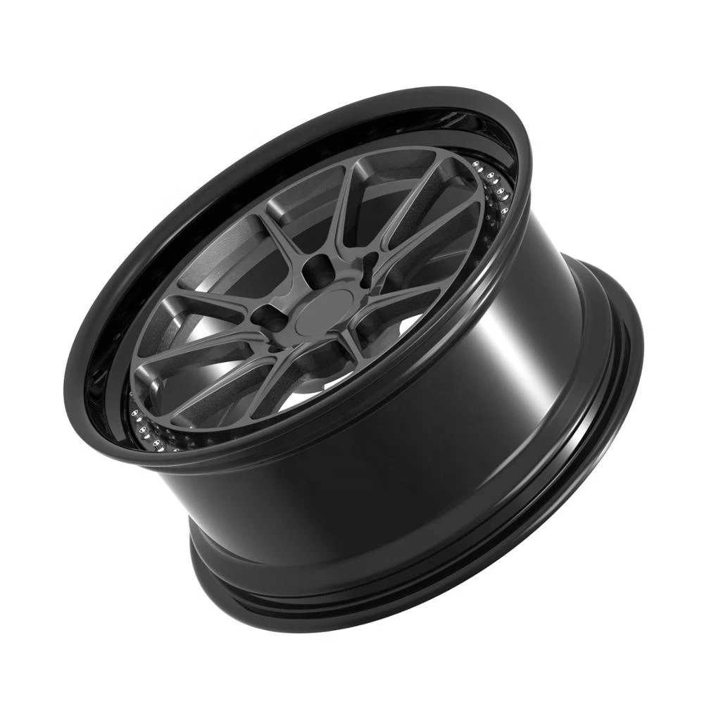 Luxurious Car Forged Rims Wheels 4x108 Alloy T6061-T6 China from 18 Inch to 26 Inch 12,000 Tons Forged Wheels Multi Spoke CN;JIA
