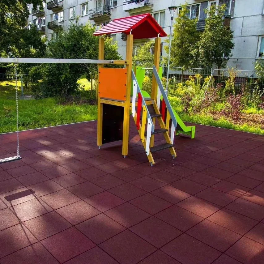 tile interlock floor soundproofing shock absorber safety play rubber tile mat