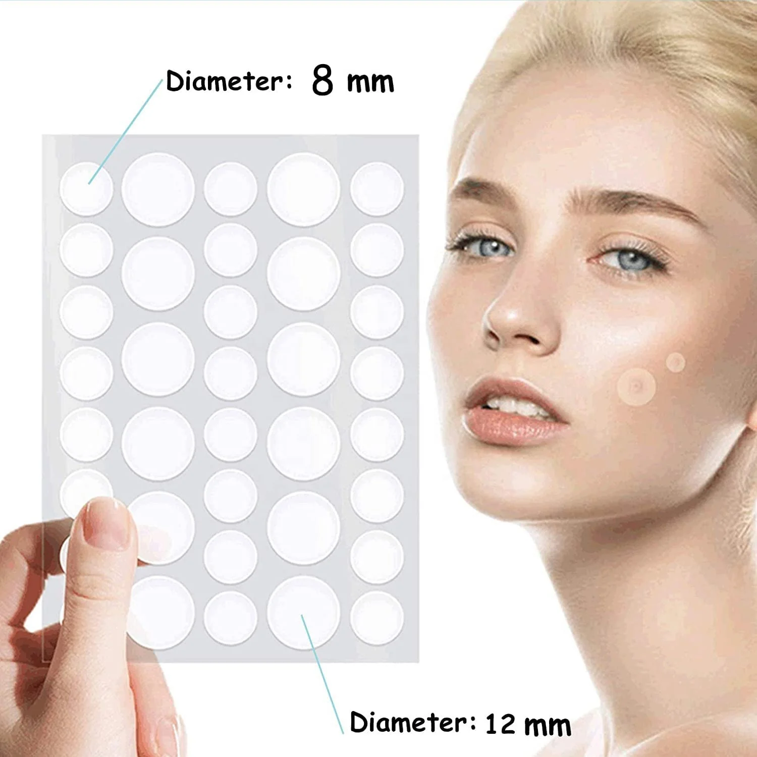 Best Hydrocolloid Acne Pimple Patch on Face Alternative at Home After Moisturizer for Skin Tags, Face and Sensitive Skin