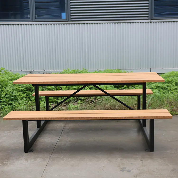 Hot Sale WPC picnic table and benches set outdoor wood composite picnic table set