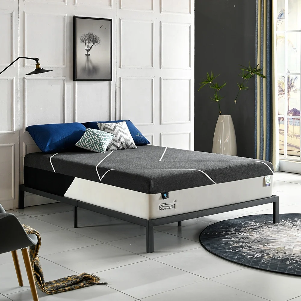 Medium Soft cheap mattress Bed 5 Zone Pocket Spring Memory Foam Cooling Mattress latex firmness thickness 13.5 Inch