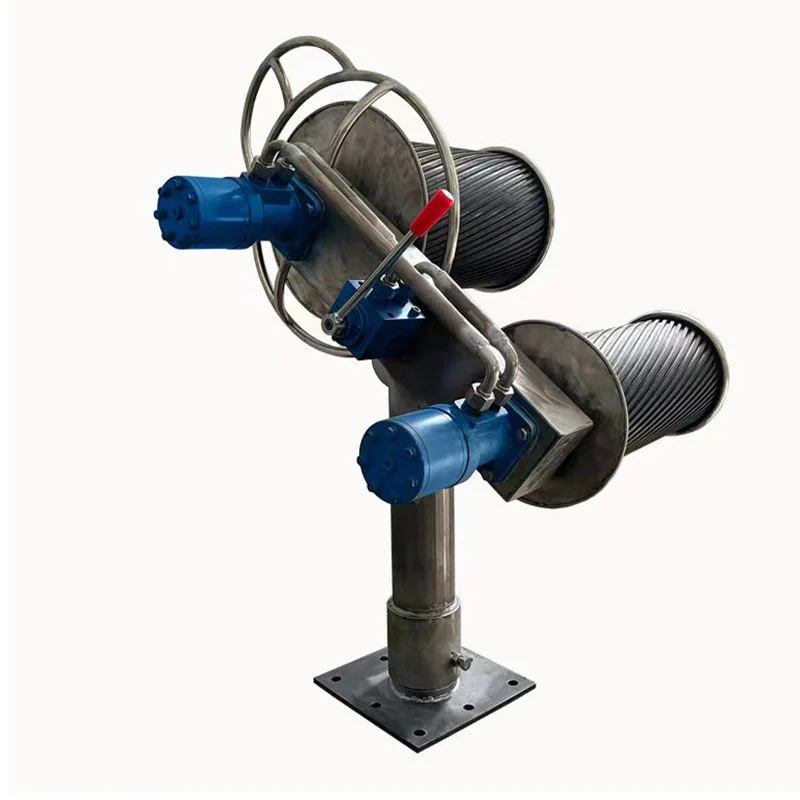 China factory wholesale Net Winch With Anchor Wheel Cage Winch Hydraulic Motor Double Wheels Can Be Customized Single Volt Ring