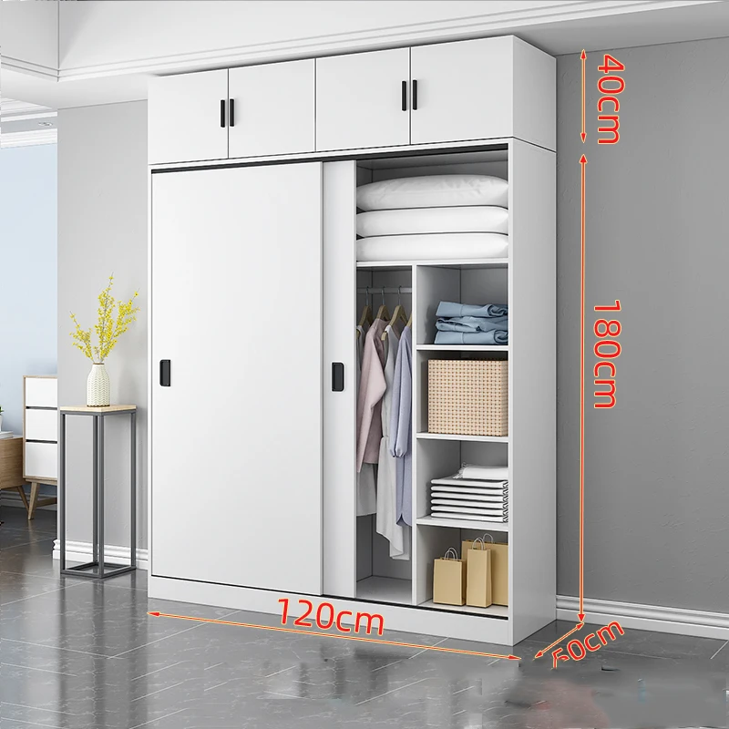 Custom made cheap bedroom wooden built in closet storage cabinet width 120cm closet set furniture design modern clothes wall wal