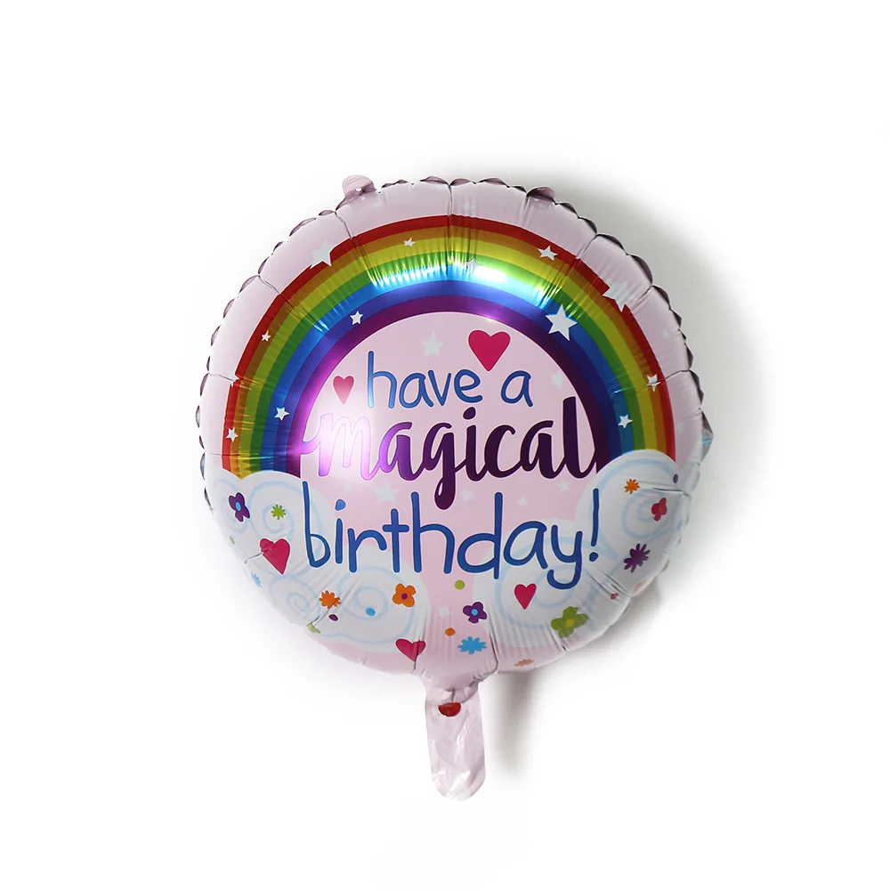 Wholesale round shape happy birthday party balloons 18 inch happy birthday foil balloons