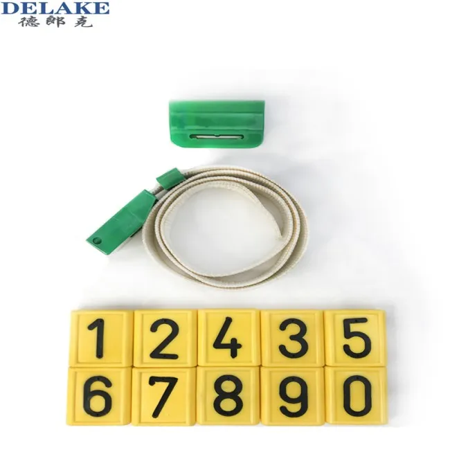 Делейк китайский поставщик Пластиковая регулируемая пластина ошейник с коровой ремешком из коровы номером 10