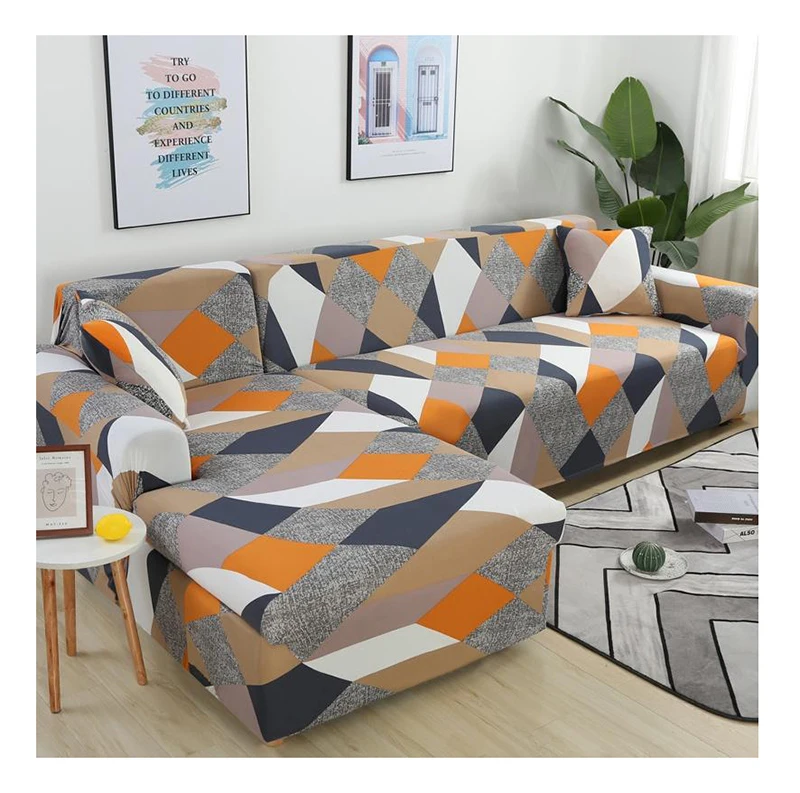 Wholesale Ready Made Covers Sofa Printed Spandex Fabric Seat Recliner Stretch Elastic