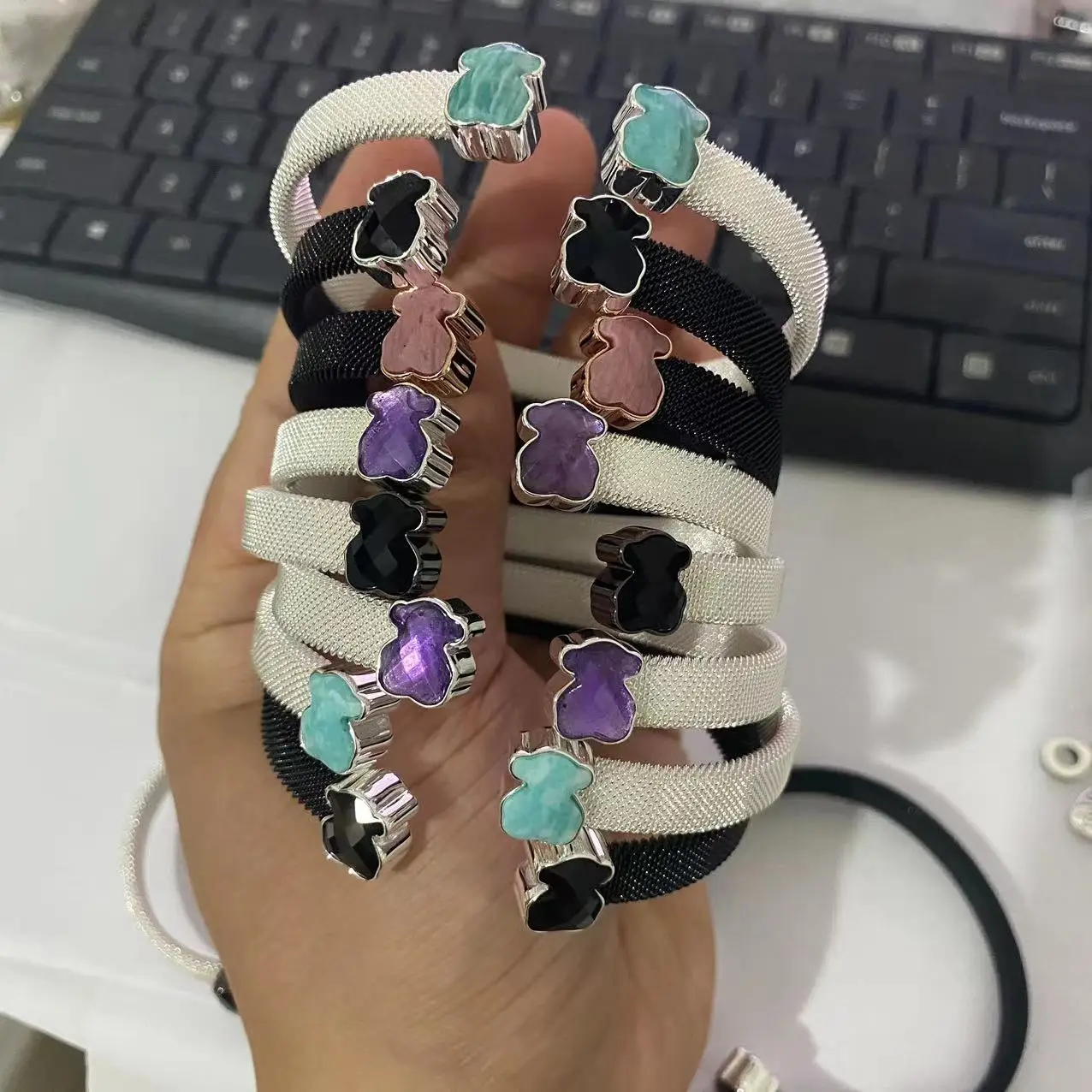 Wholesale price 925 sterling silver spain bear touses charms bracelets jewelry, 18k gold plated touses pendant for bracelets