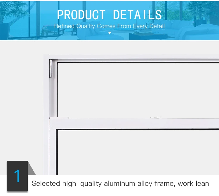 
Aluminum frame system double hung window sliding glass window 