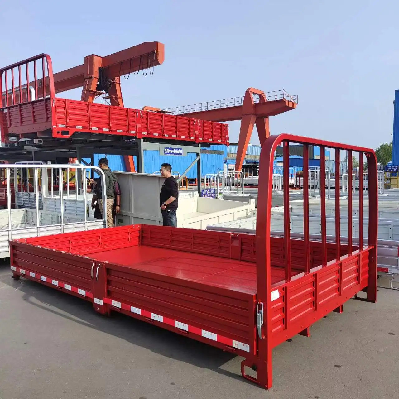 Shandong Factory Direct Sales PT Cargo truck Box Jmc Spare Parts Dump Flatbed Truck Body
