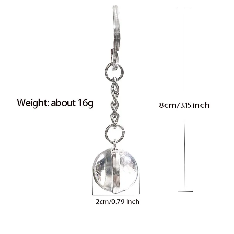 Luminous Universe Star Keychain Solar System Earth Pendant Nebula Double Sided Glass Ball Gift