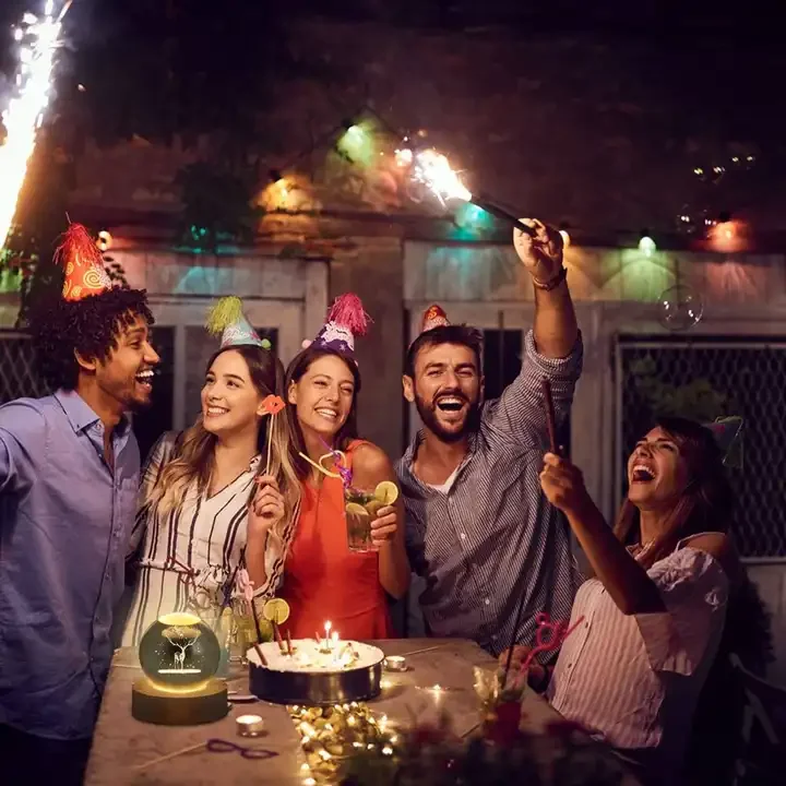 3D Art crystal ball night lamp luminous crystal ball decoration solar system led night lights desktop home decor