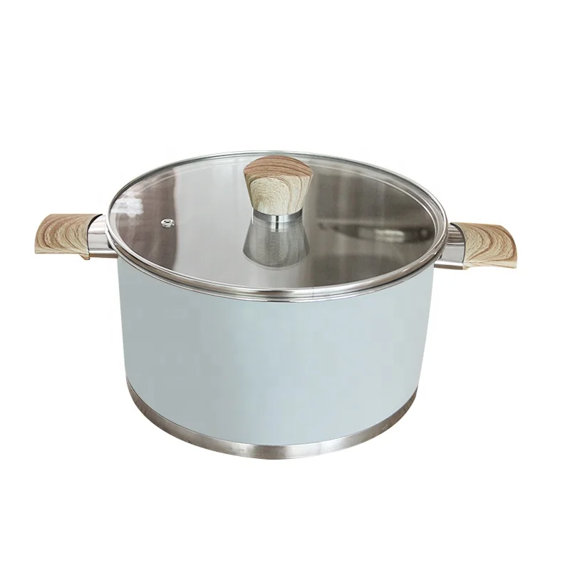 Цветные кастрюли для приготовления пищи PURE COOK популярного дизайна прочная кастрюля из нержавеющей стали наборы кухонной посуды с антипригарным