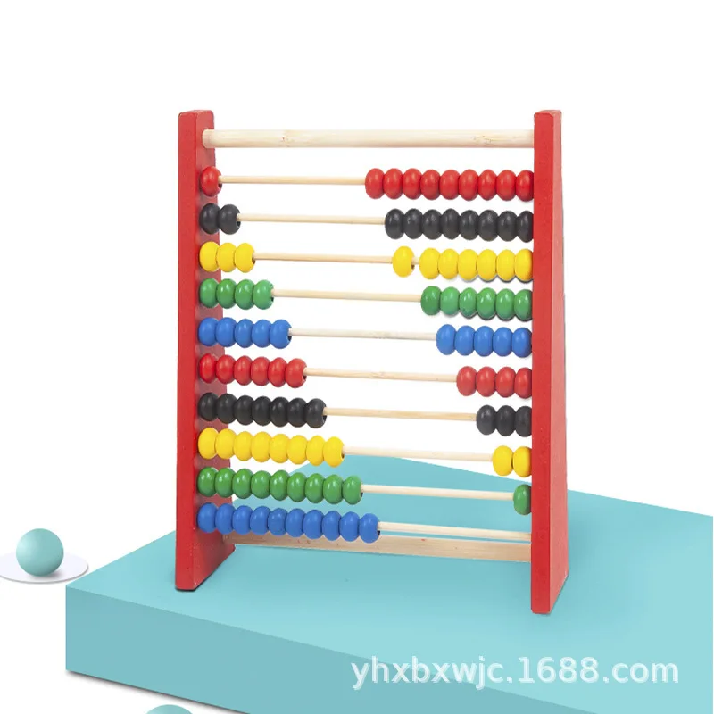 2024 new products wooden Colorful calculate rack Montessori early educational Wood Math Toys For Kids Toddler Boys & Girls CE