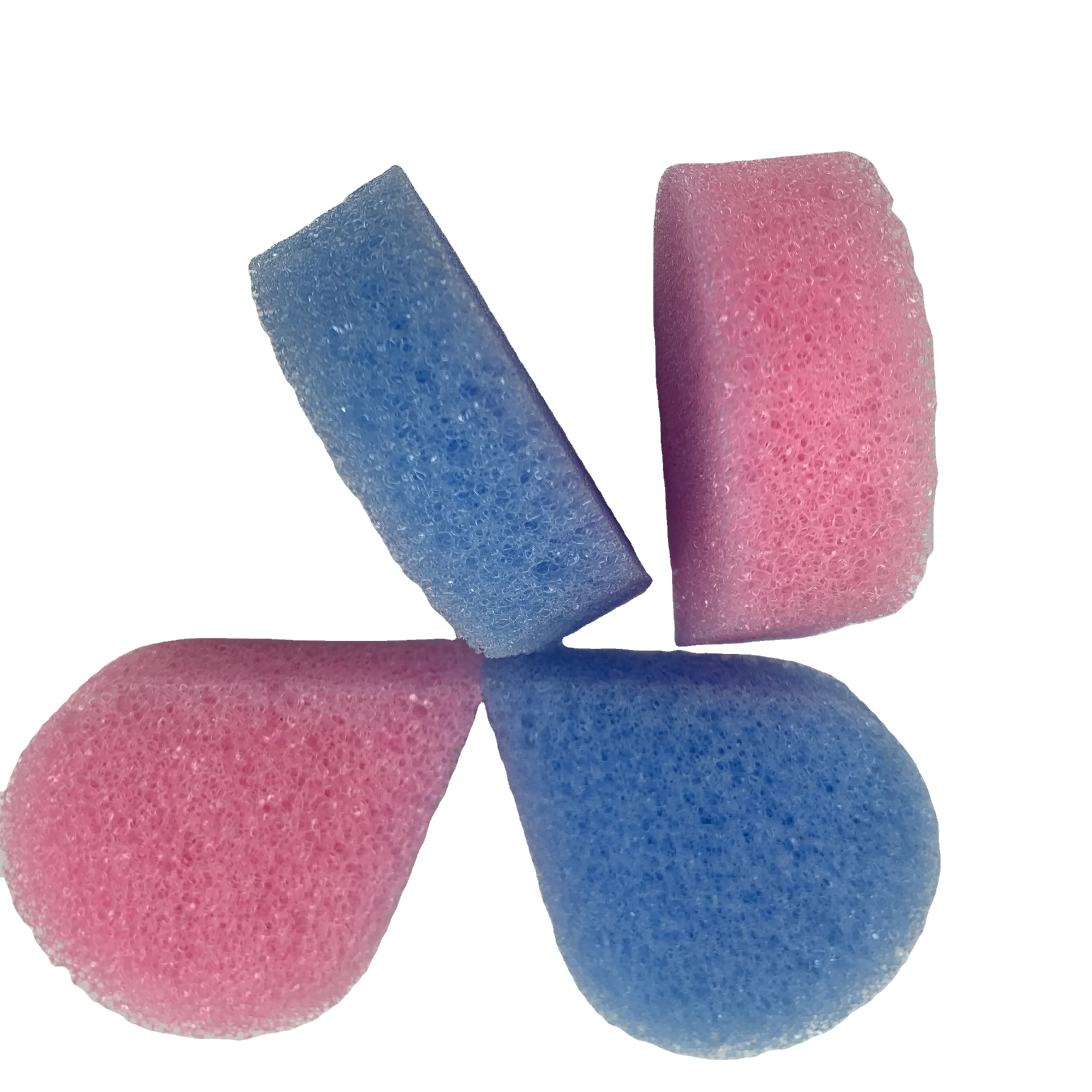 Губка для чистки высокой плотности, розовая и синяя кухонная волшебная губка на заказ