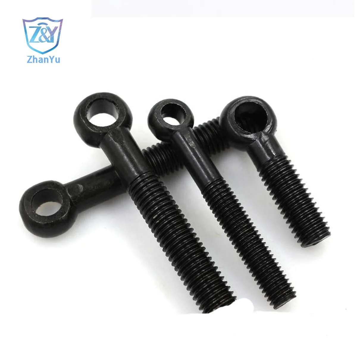 China wholesale fastener DIN444 galvanized long hook forged lifting round ring m2 m4 m12 stainless steel screw eye bolt and nut