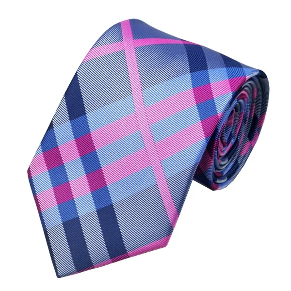 2022 Retro formal business printing plaid design solid silk tie neckties men necktie