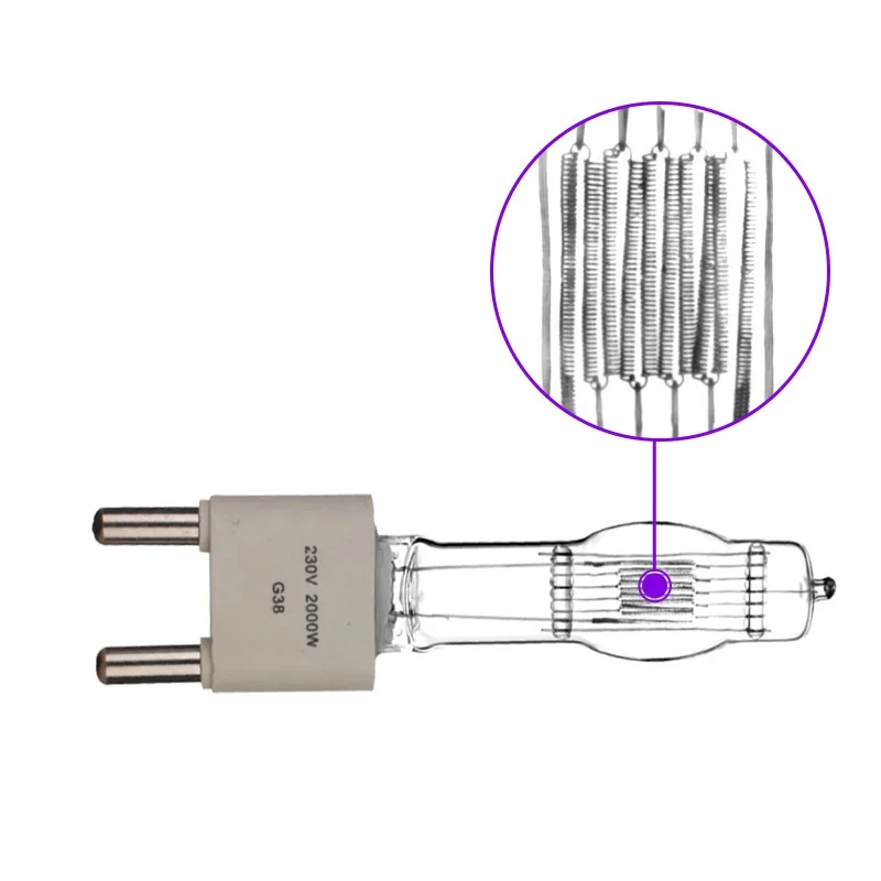 Морская галогенная лампа HoneyFly G38 230 в 2000 Вт 3000 CP/73 FKK капсулах прозрачная аэродинамическая фокусировка сценическое освещение пленка и