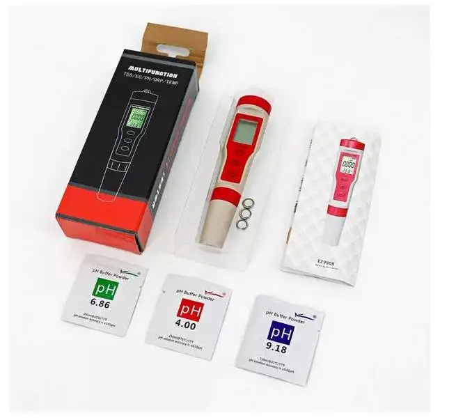 Laboratory 4 IN 1 PH Meter Lcd Digital Electric Tester Pen Portable PH Meter