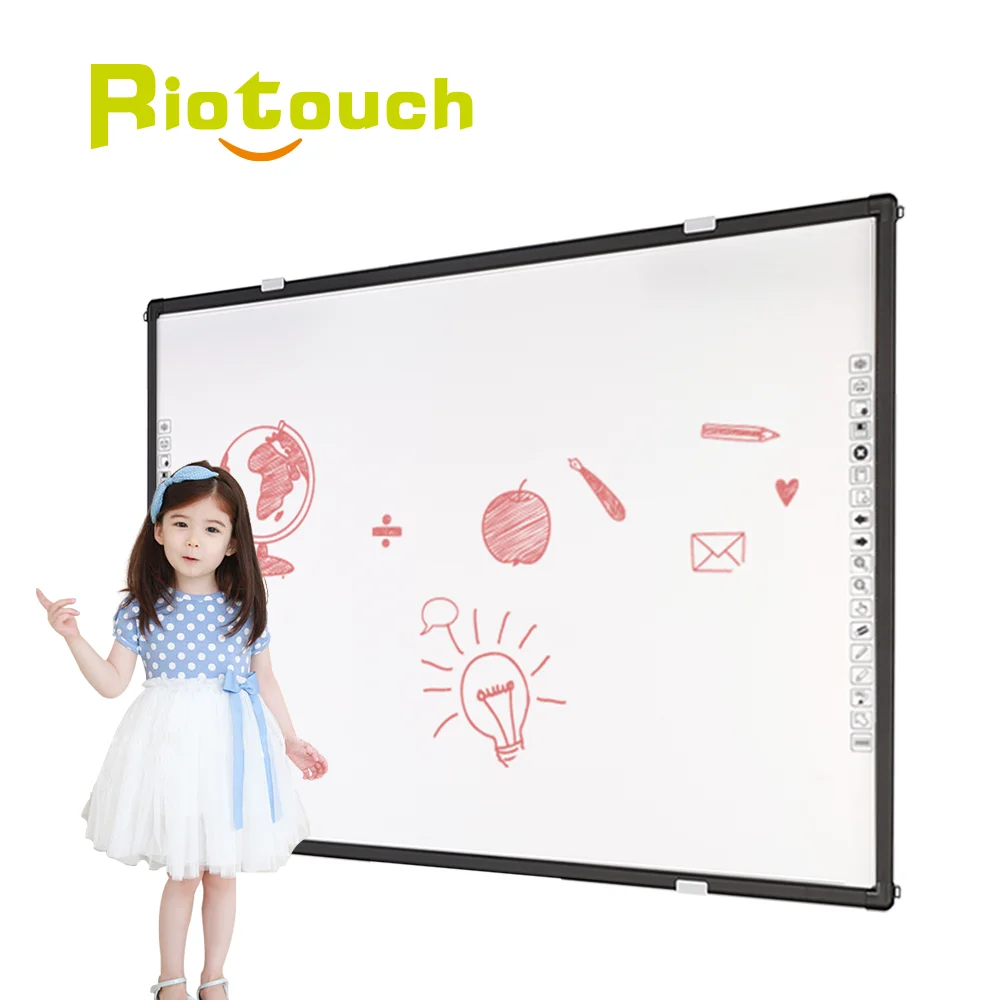 Riotouch Board Interactive smart Whiteboard for teaching No Projector Portable Smart Interactive Whiteboard