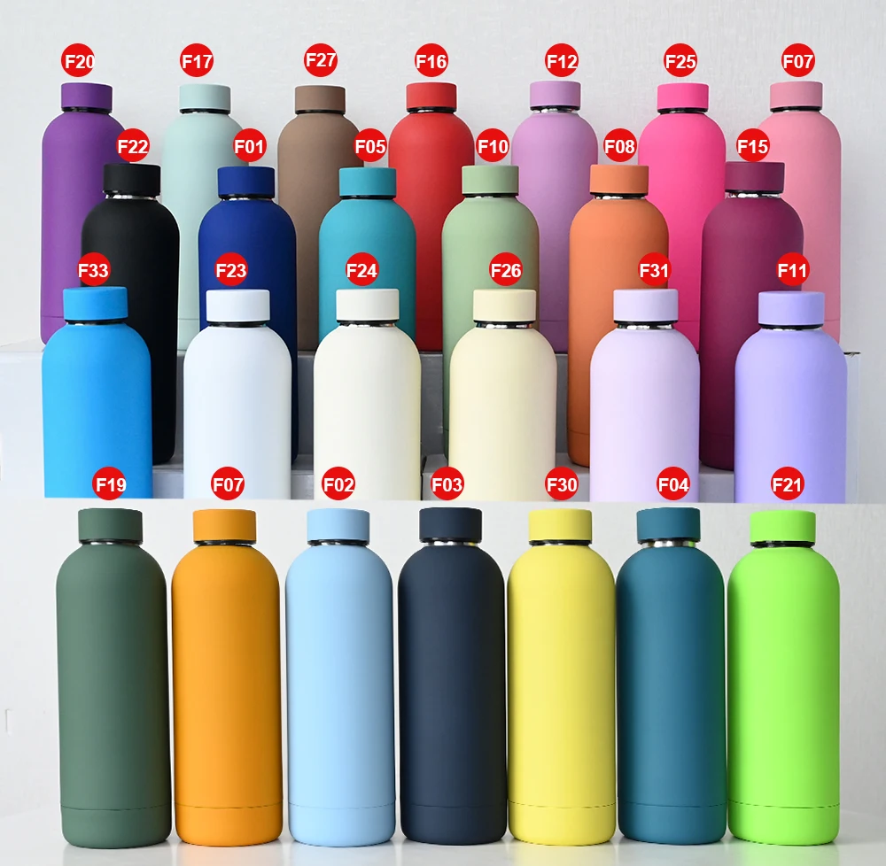 Factory Customized 500ml Vacuum Insulated Thermal Drink Bottle Double Wall Stainless Steel Water Bottle With Custom Logo