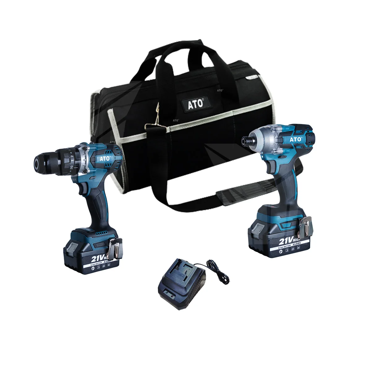 ATO power tools CB2004 lithium-ion battery 4 in 1 tools combo kits sets 15-pieces combo brushless cordless  reciprocating saw