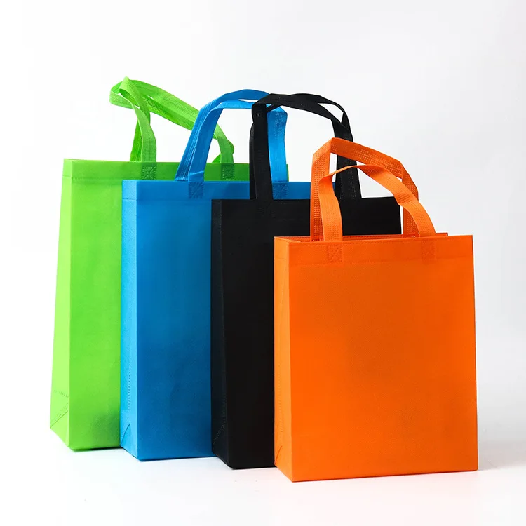 Non-woven Bags Folding Customized Logo Shopping Bag Gift Bag Low MOQ Eco-friendly Material PP Polyester Fujian Accepted Handled