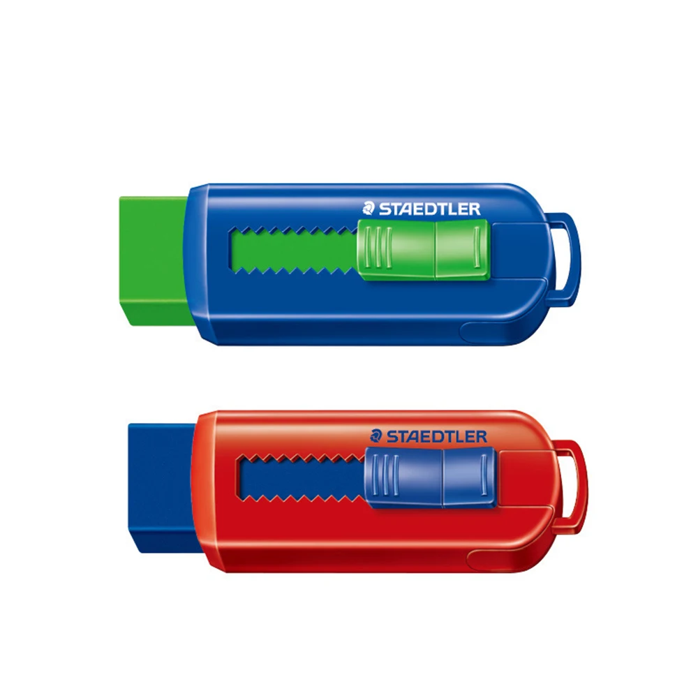 High Quality Non Toxic Promotional Student Kids Office School Using Easy Clean Mark Pushing Eraser