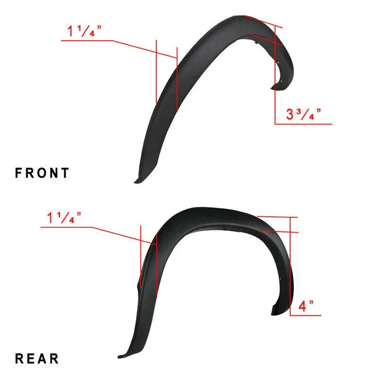 Фонари для крыльев w/сменные болтовые текстурированные ПП фонарики для Dodge 2002-2008 Ram 1500 / Dodge Ram 03-09 2500