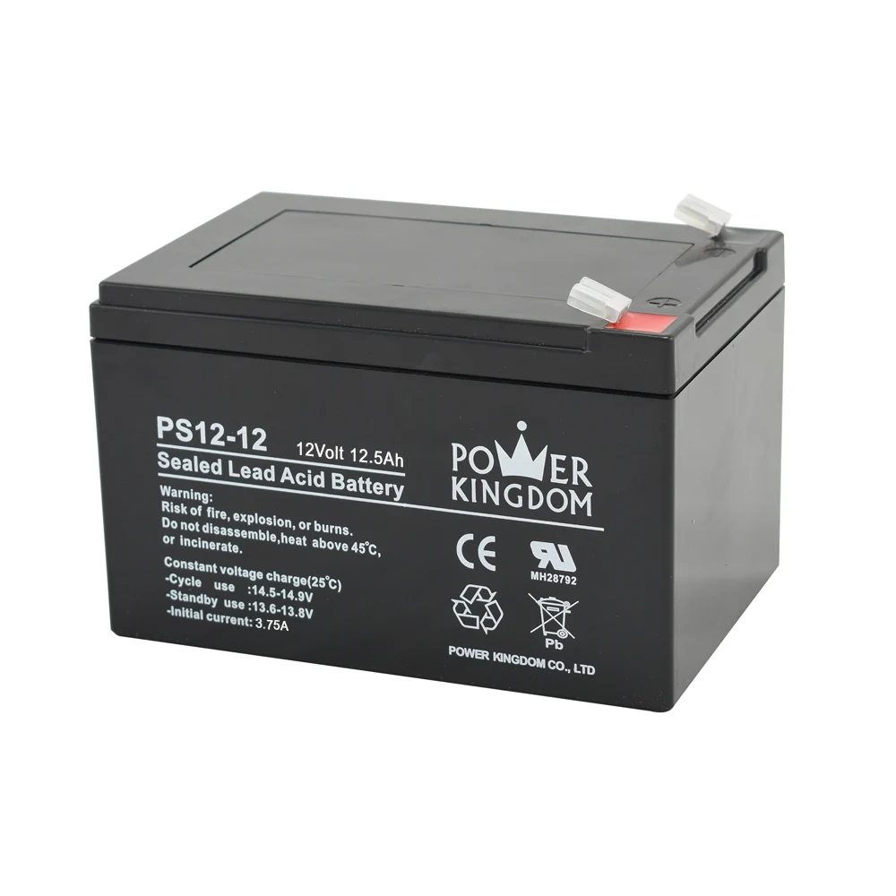 High Quality Lead Acid Battery 12v 12ah Power Kingdom PS12-12 Batterie 12v Electric Motorcycle Battery Power Tools Sealed 144