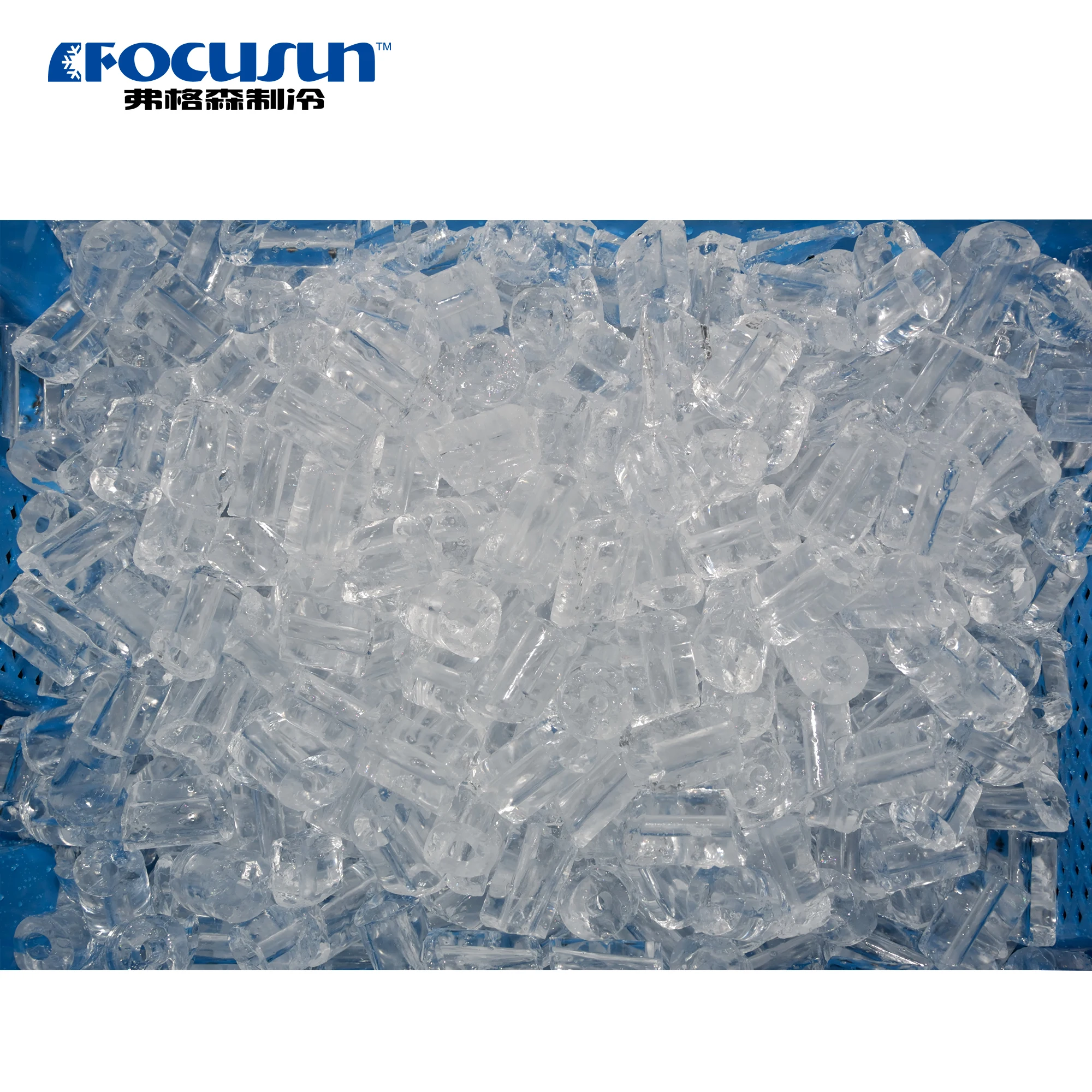 Industrial edible ice tube maker machine 6 ton-day Water-cooled high efficiency  Tube ice maker machine