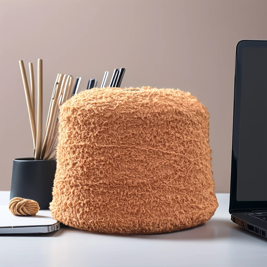 Manufacturer wholesales half day goose down knitted yarn, polyester single-sided velvet yarn, soft velvet yarn, all polyester