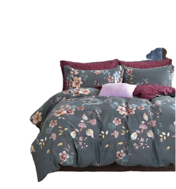 Luxury Girls 3d Printed Unicorn Floral Super King Size Fluffy Comforter Bedsheets Bed Sheets Kids Bedding Sets