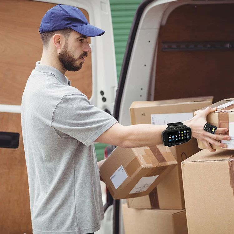 Urovo U2 Ouad-Core 2,0 ГГц Android 10 складская Логистика PDAs сбор данных носимый умный компьютер носимый наручный терминал