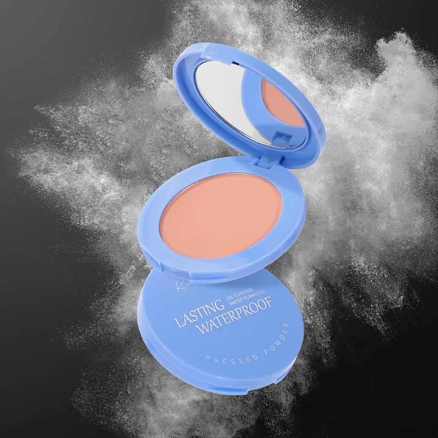 Hot Selling Kirrming Compact Powder 3 Colors Oil Control Waterproof Long Lasting Full Coverage Whitening Matte Setting Powder