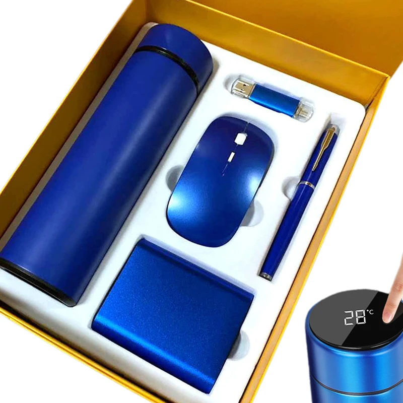 Custom Luxury Corporate work gift Promotional Vacuum Cup Souvenir Gift For Business Gift Set