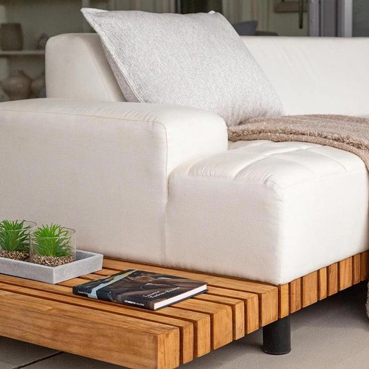 New design outdoor sofa set garden furniture teak wood patio sets garden sets teak