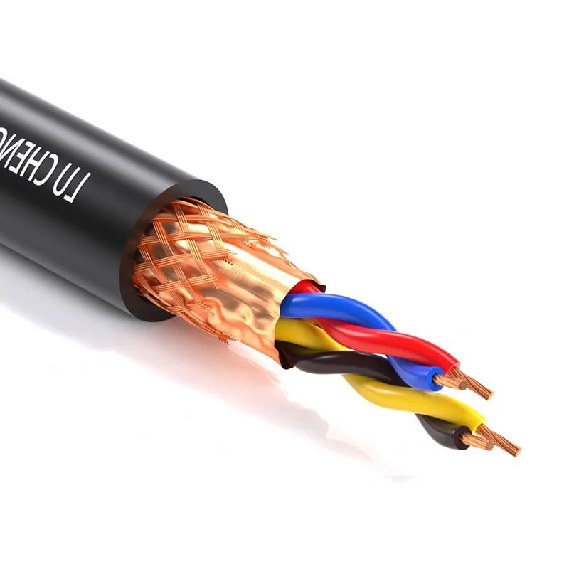 Custom 3 4 5 6-Core Electrical Multicore Shielded Twisted Power Control Cable with Rubber Insulation