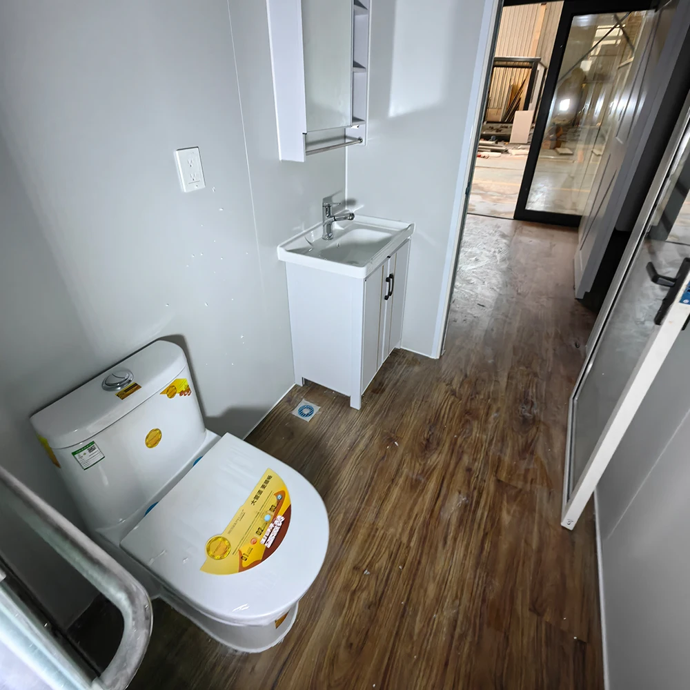 Luxury Villa Expandable Container House With Balcony And Pitched Roof Beautiful And Cosy 2 Bedroom Bathroom Kitchen Equipped