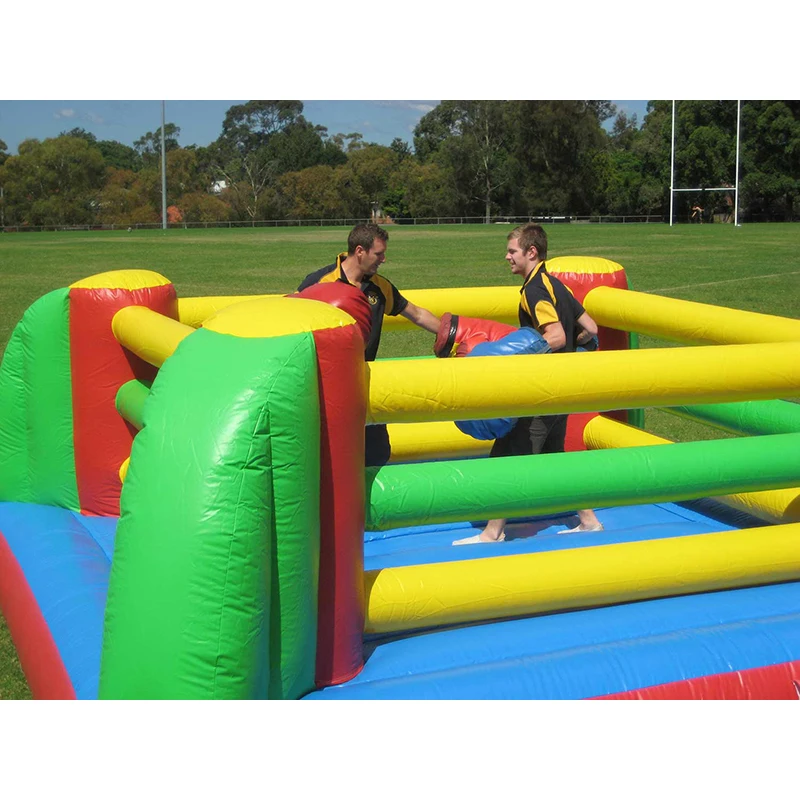 Fun inflatable boxing ring air inflatable box game with large boxing gloves