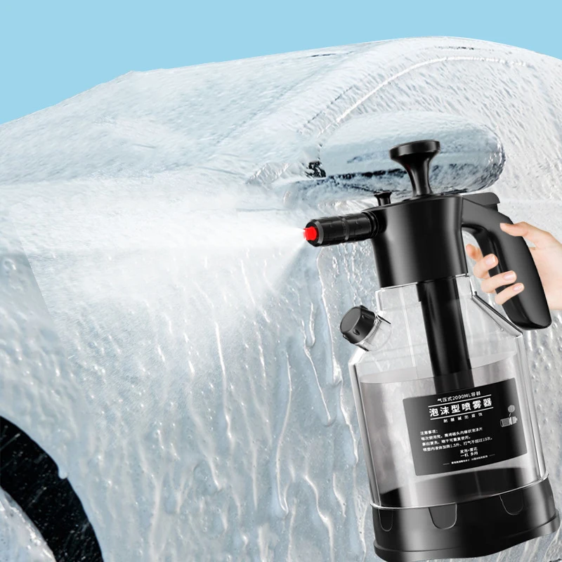 Wholesale 2L Hand Manual Pump Snow Foam Up Sprayer Bottle For Car Wash Garden Watering Multifunctional Sprayer