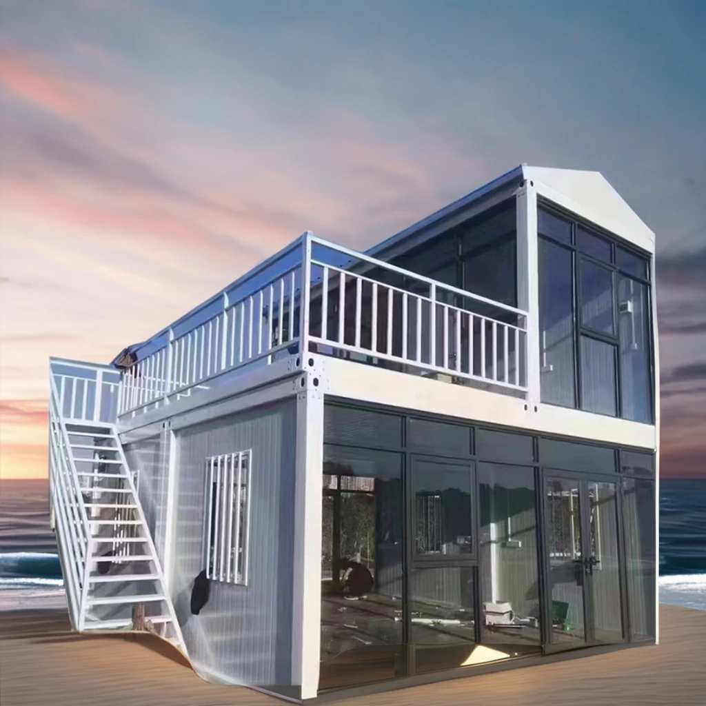 Customized Prefabricated Steel Building Low-Cost Sandwich Panel House for Office Factory Workshop Warehouse Hotel Application