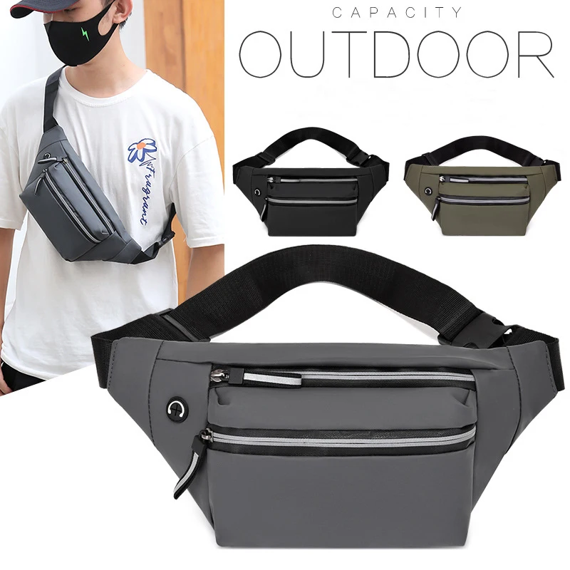 Новинка 2022, Мужская забавная Повседневная нейлоновая Водонепроницаемая многослойная нагрудная сумка, сумка через плечо