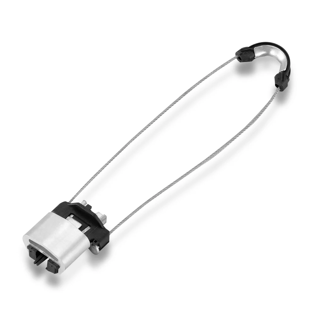 Best Quality Dead end clamps for figure-8 FO or coaxial cables with steel or stainless steel messenger PAC-06