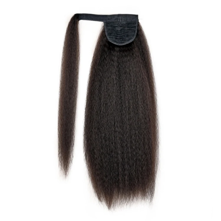 
2020 hot selling ponytails for black women,human hair ponytail hair extensions. 